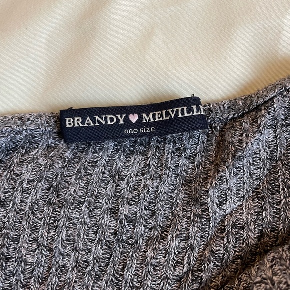 Brandy Melville Grey Marl Iconic Cropped Tank - Picture 4 of 4